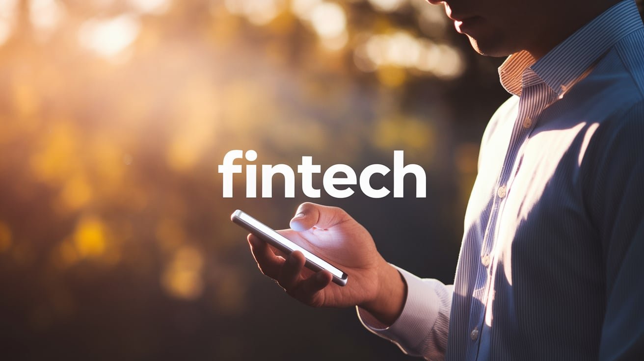 Person using phone for payments, representing Fintech industry